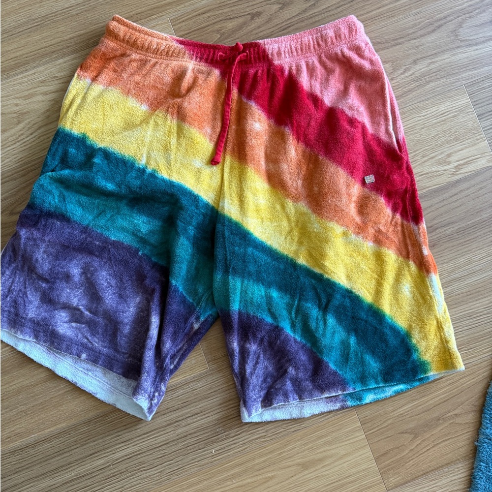 Acne Studios Rainbow Terry sweat shorts